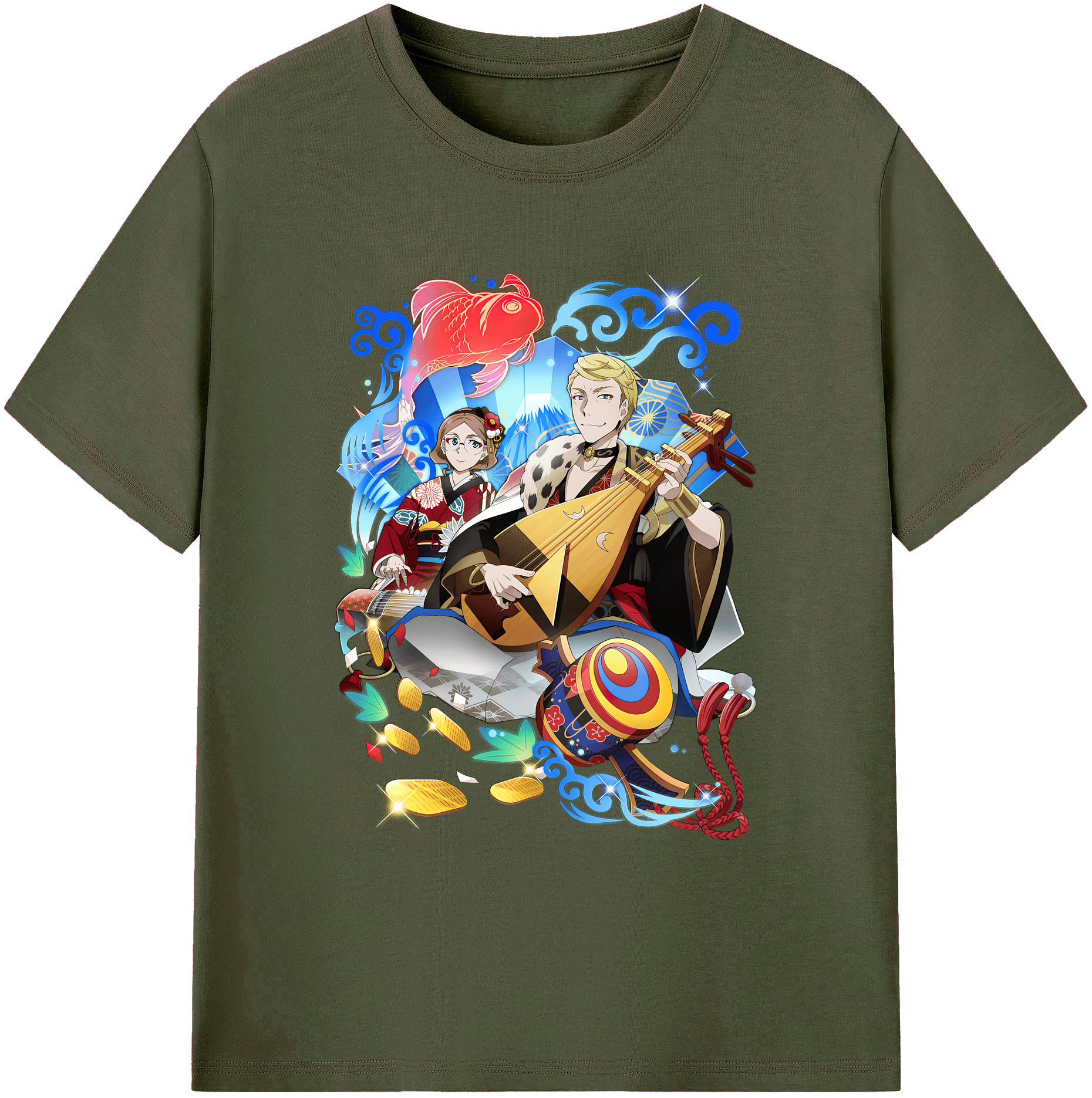 （画像用） 文豪ストレイドッグス Bungo Stray Dogs 綿100％ メンズ半袖Tシャツ｜肌触りやわらか＆通気性